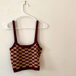 Native One Checkered Knit Tank